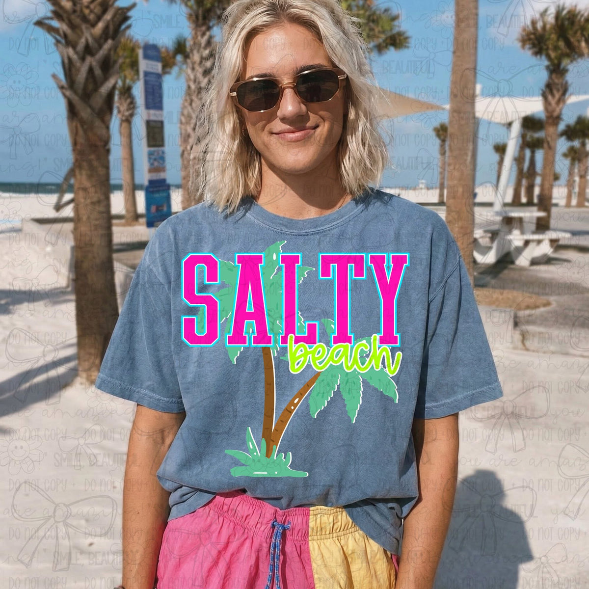 Salty beach