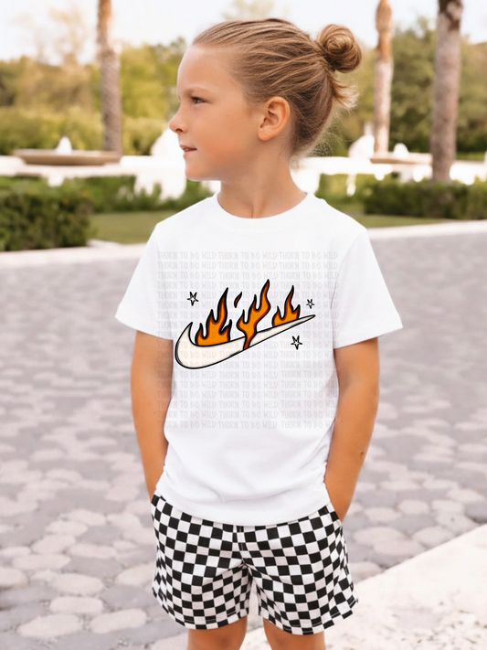 Flame swoosh