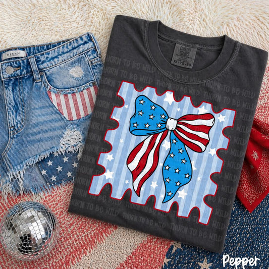 American flag bow