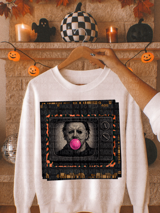 Bubble gum horror character