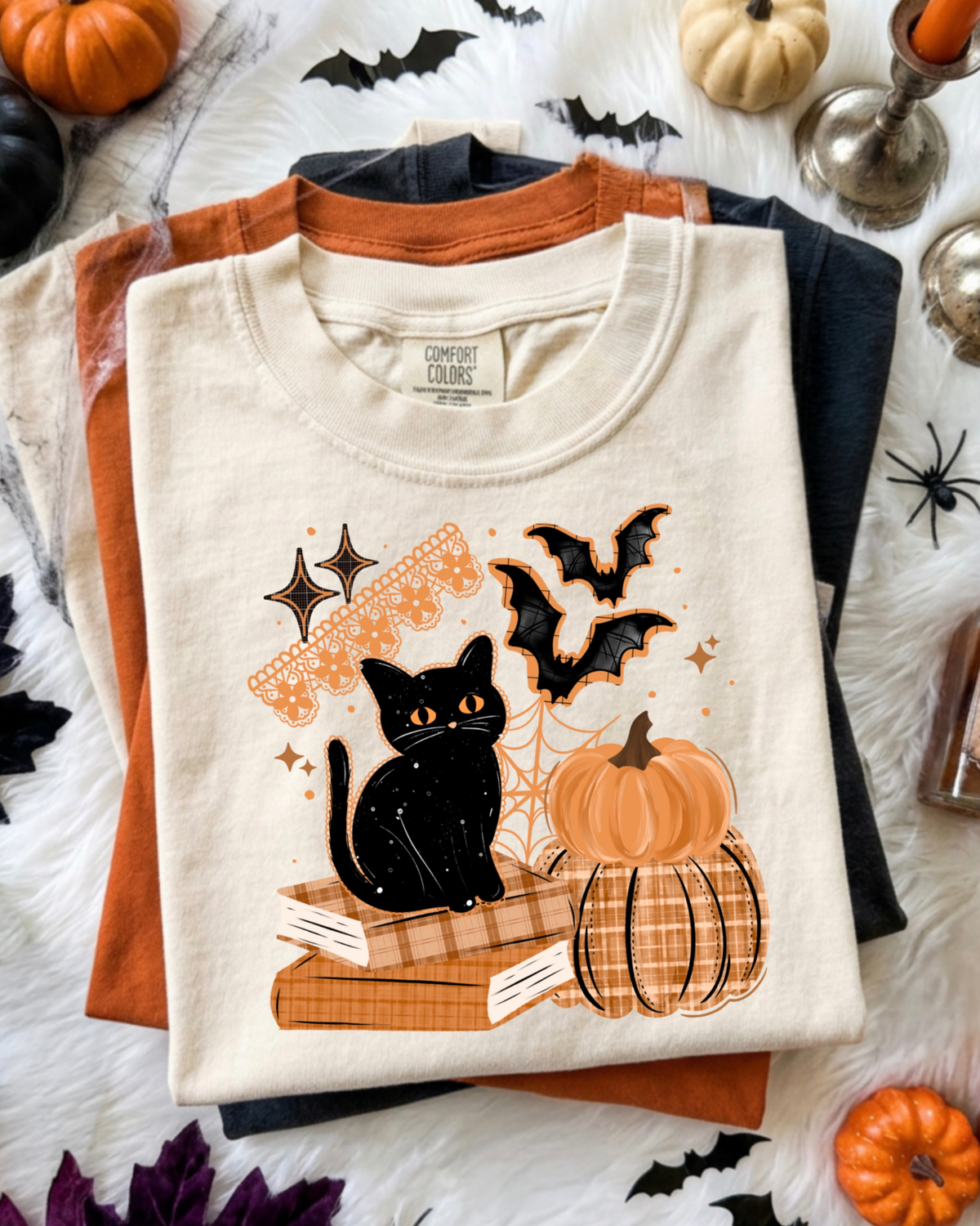 Black Cat With Bats