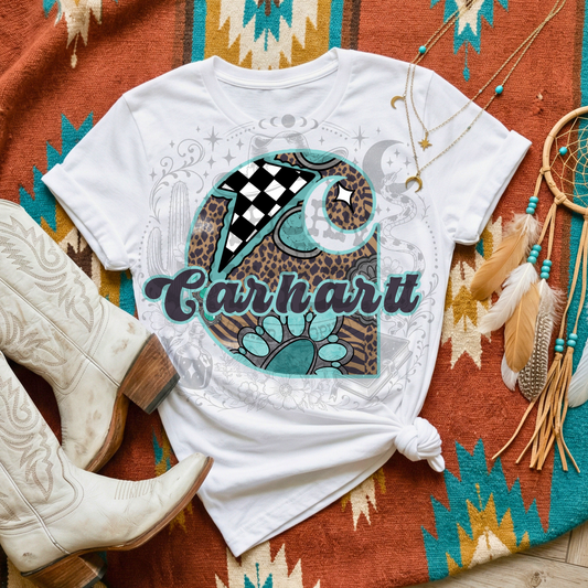 Teal western CH - DTF Transfer