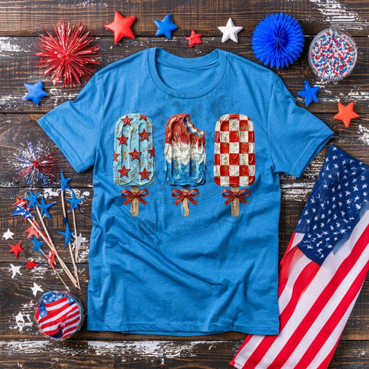 Patriotic Popsicles - DTF Transfer