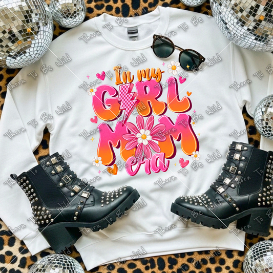 Girl Mom pink/orange - DTF Transfer